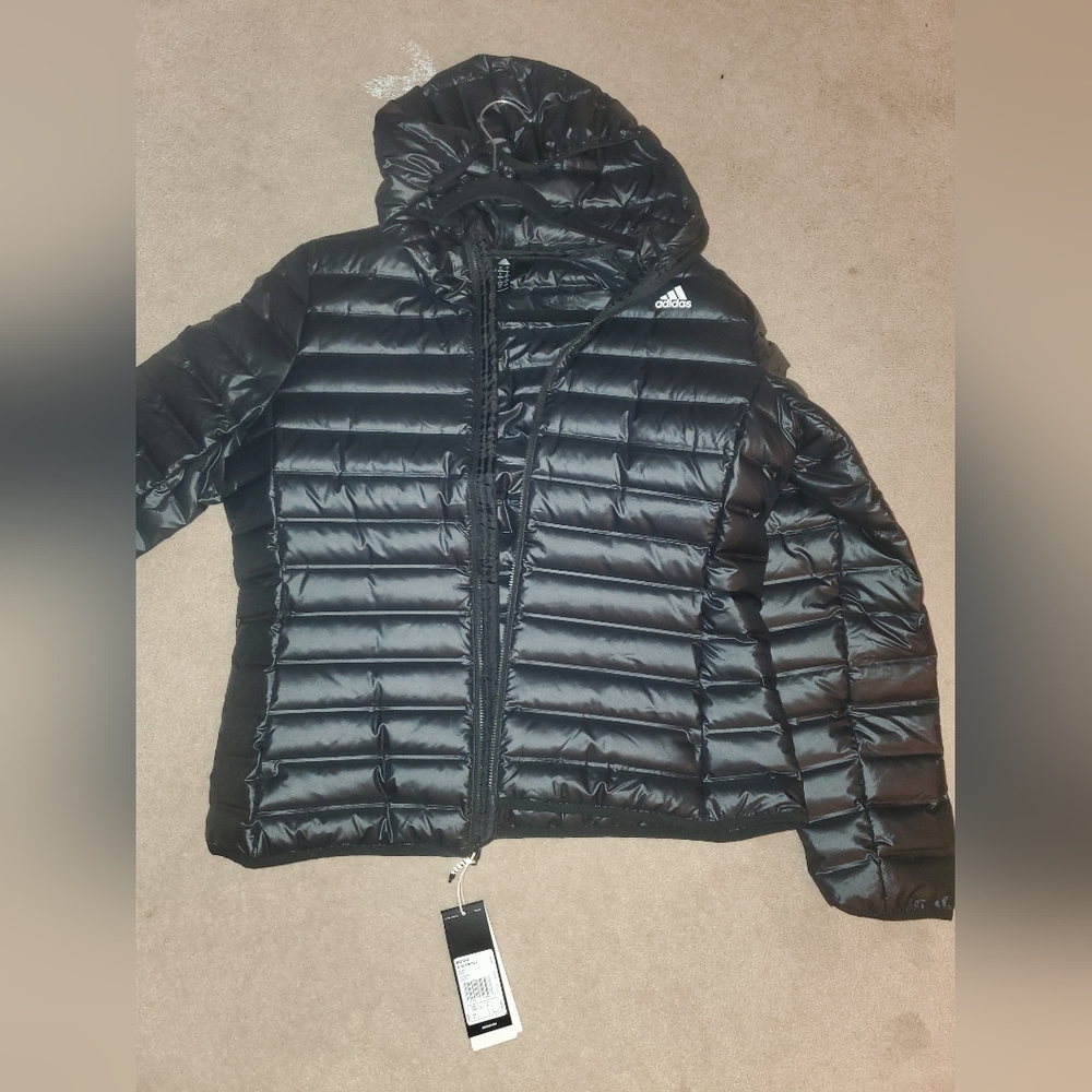 Adidas women's winter jacket. Black size Large